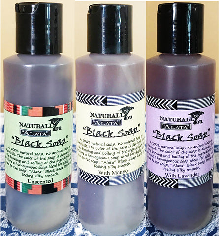 Alata Black Soap - 8-oz Liquid